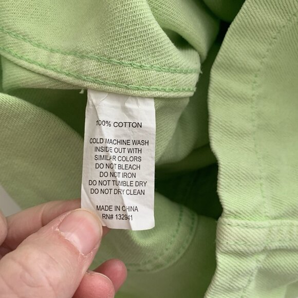 Amanda Uprichard Greyson Dress Size Small Lime Green Button Front Sleeveless - Picture 10 of 11